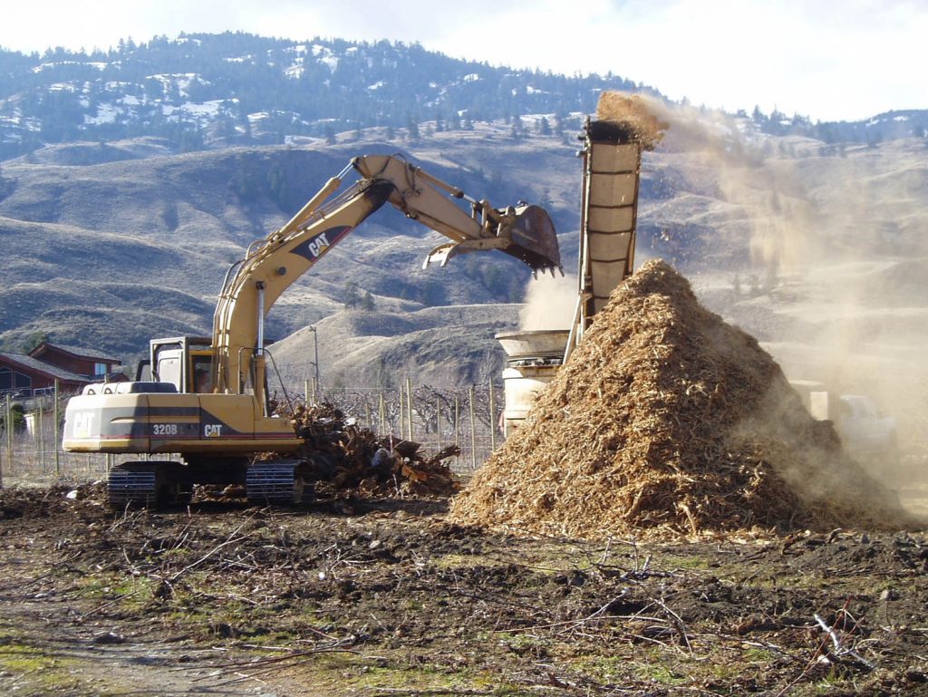 Agriculturists removing trees or vines throughout the fall season should contact the RDOS for a free chipping quote. (Contributed photo)