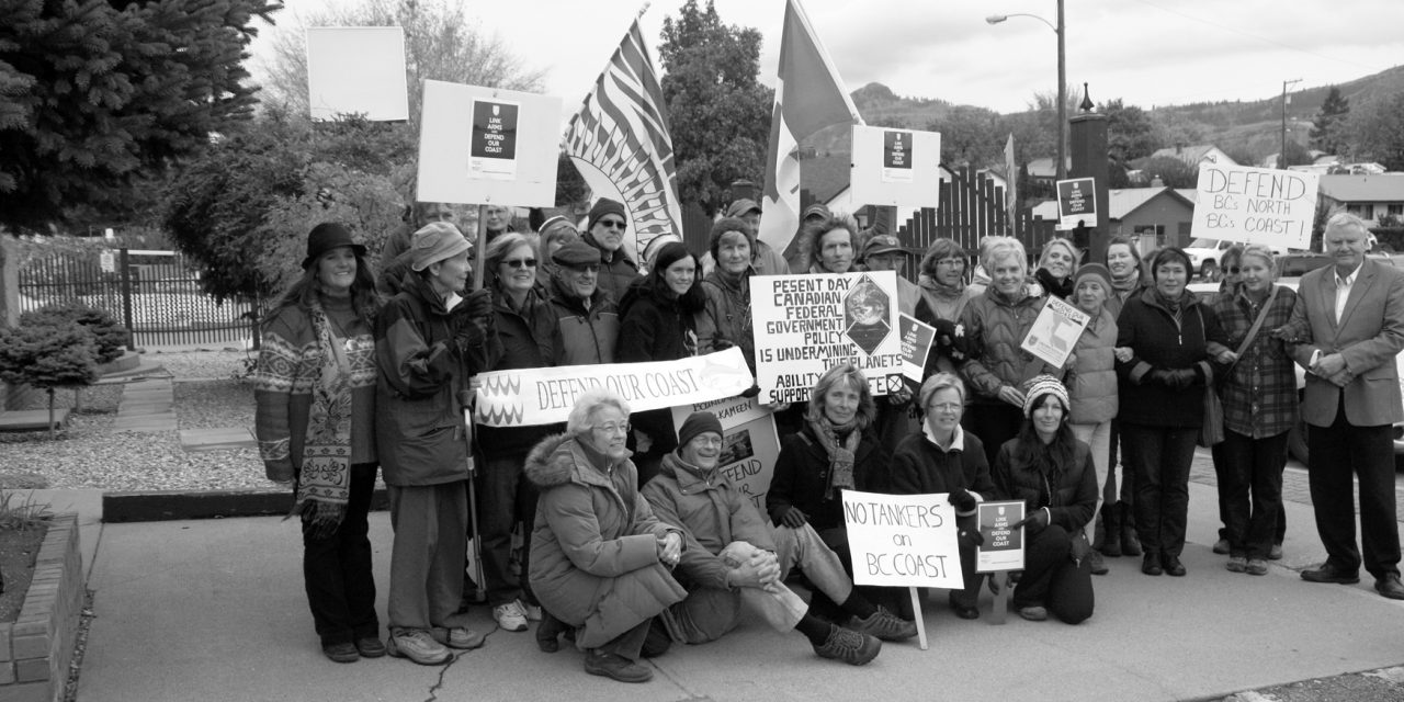 DOZENS OF PROTESTORS GATHER IN OSOYOOS TO SPEAK OUT AGAINST PAIR OF PIPELINE PROJECT PROPOSALS