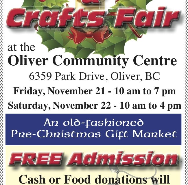 Oliver Arts and Crafts Fair underway