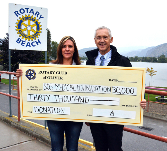 Oliver Rotary committed to supporting hospital drive