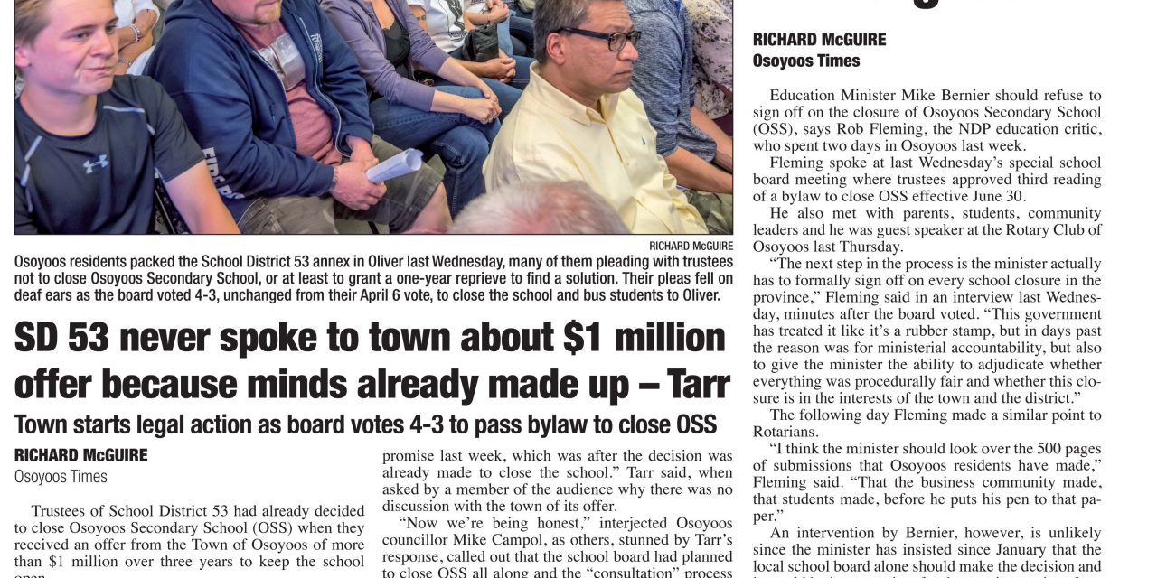 Osoyoos Times top stories for May 4 – CIRO Radio 106.5 FM