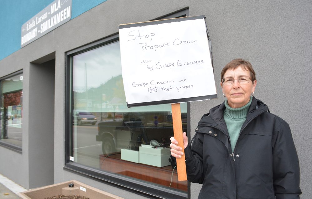 Propane cannons pain in the ear for picketer