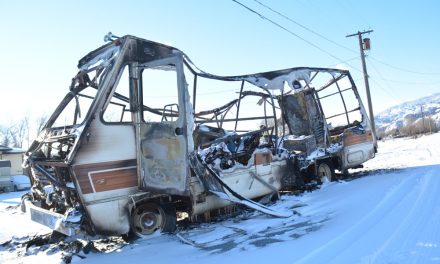 Police investigate motorhome fire