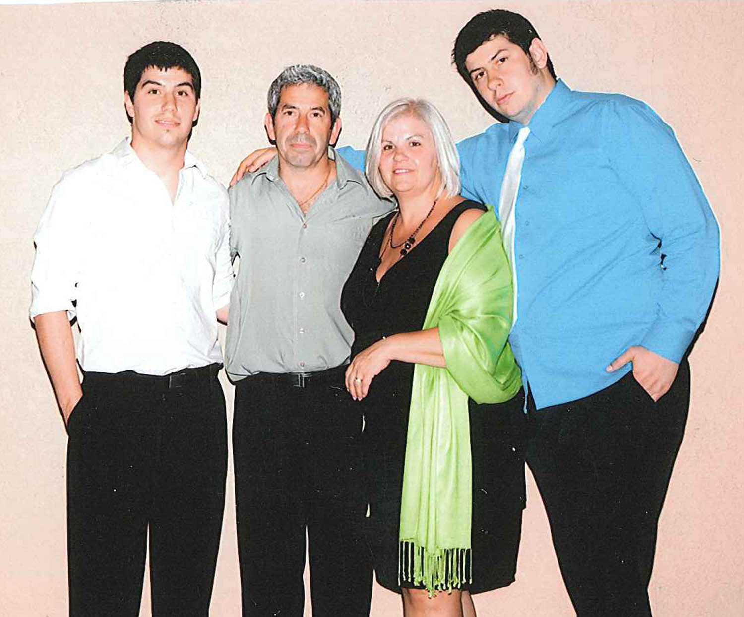 Maria Dias and her family have been greatly affected by cancer over the past many years. Her son David (far right) was diagnosed with Hodgkin’s Lymphoma at age 15, but thankfully has been healthy since successfully undergoing treatment. Maria Dias says she’s looking forward to participating in the Osoyoos Relay for Life on Saturday, June 7. (Photo supplied)