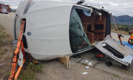Driver extracted from vehicle after rollover on Highway 3