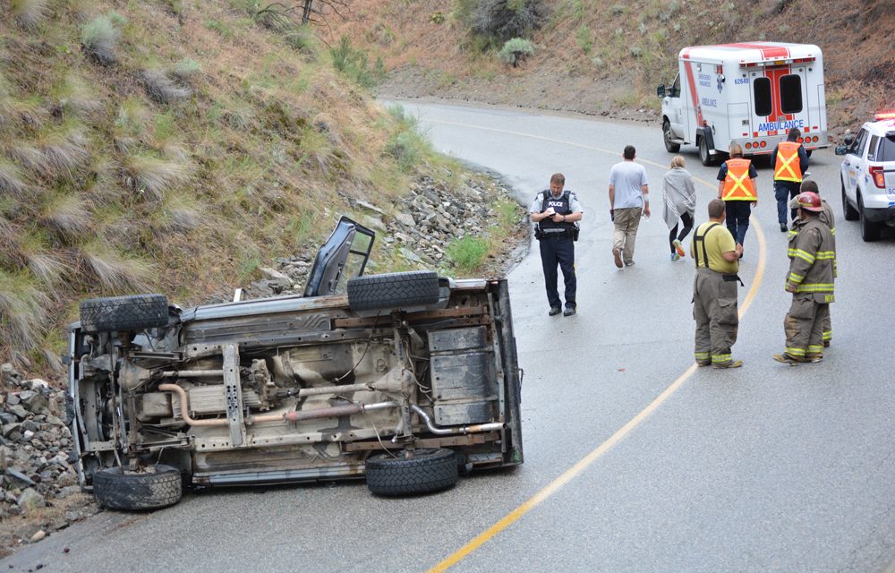 Rollovers keep RCMP, firefighters busy Tuesday