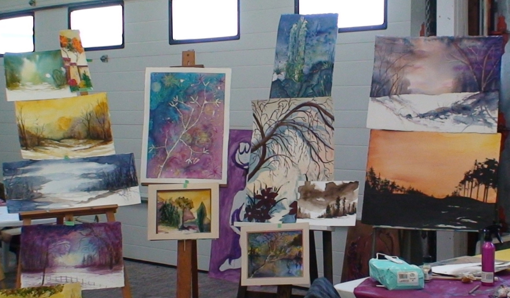 Take the Oliver Sagebrushers art tour