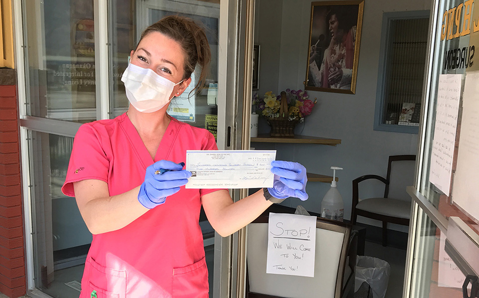 Local dentist makes donation to SOSS grads