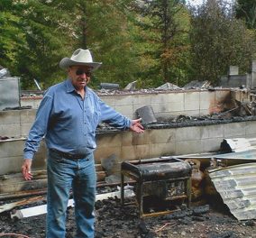 Culprits torch home and Senior wants justice