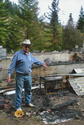 Culprits torch home and Senior wants justice
