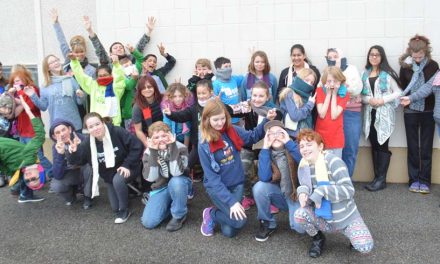 Oliver students knit scarves for Vancouver’s Downtown Eastside