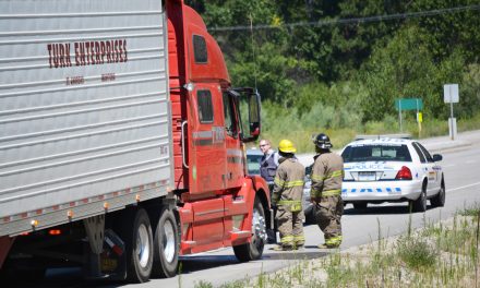 Oliver RCMP respond to semi truck mishap