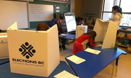 Voting day at SenPokChin School in Oliver
