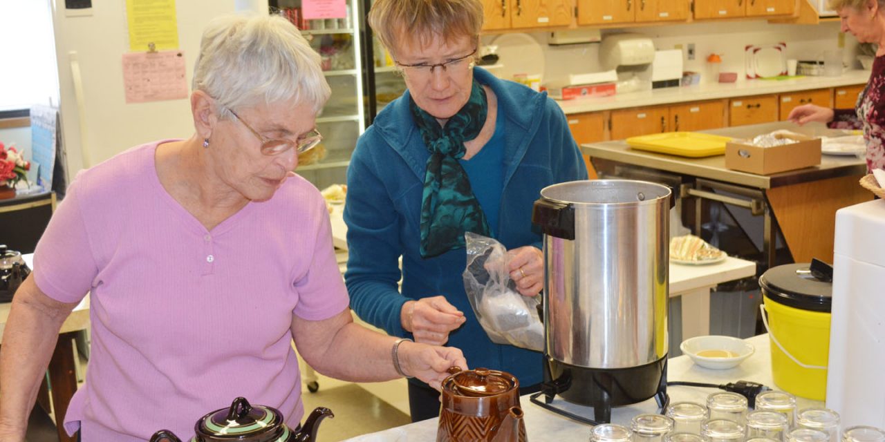 Seniors flock to tea and bake sale