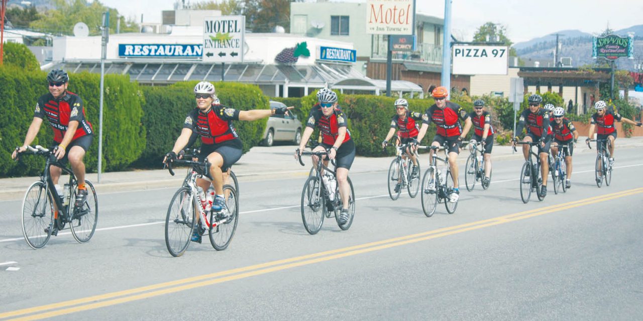 RCMP officers and support staff once again ride bikes to raise money for kids