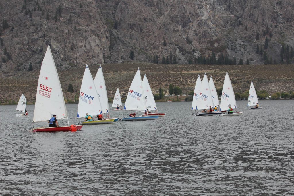 Boats race in the annual regatta hosted by the Lake Osoyoos Sailing Club. (Alan Collins photo)