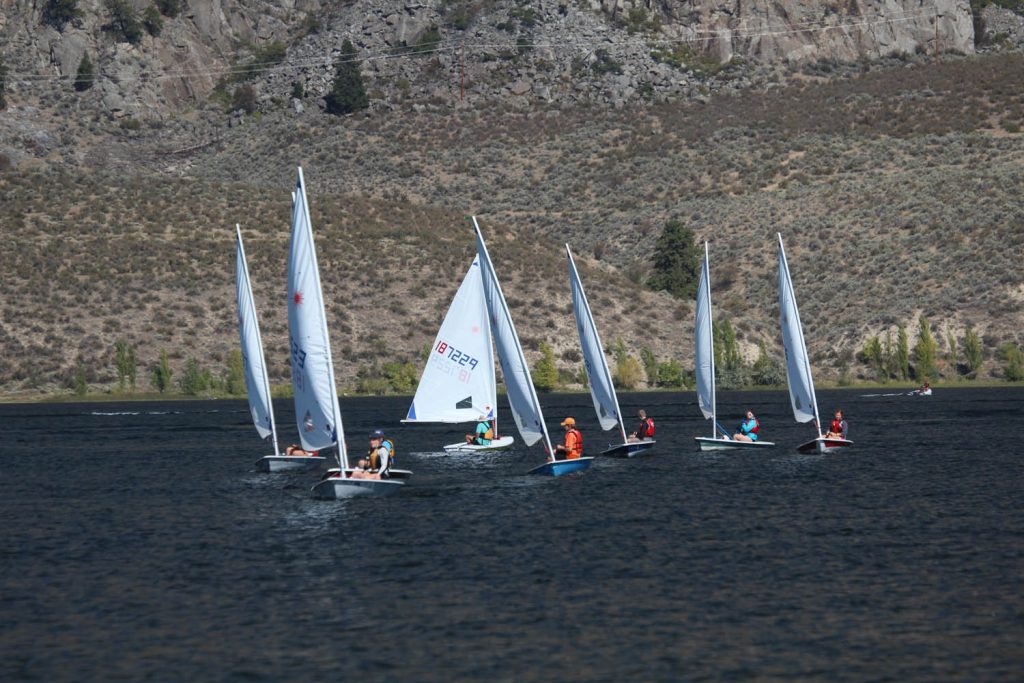 Boats race in the annual regatta hosted by the Lake Osoyoos Sailing Club. (Alan Collins photo)