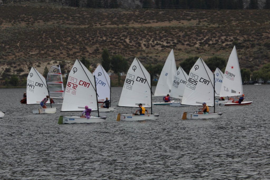 Boats race in the annual regatta hosted by the Lake Osoyoos Sailing Club. (Alan Collins photo)
