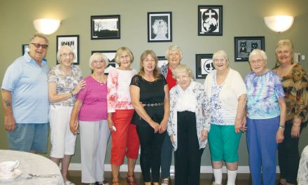 Proud seniors from Sunshine Ridge Retirement Residence showcase art skills at unique show