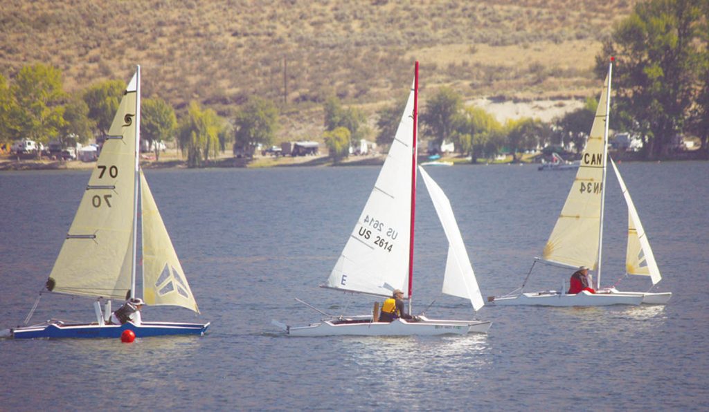 Osoyoos Lake again provided an outstanding venue for competitive sailors who participated in the annual Osoyoos Sailing Club Regatta this past weekend. Races took place over three days, starting Friday and wrapping up Sunday. (Keith Lacey photo)