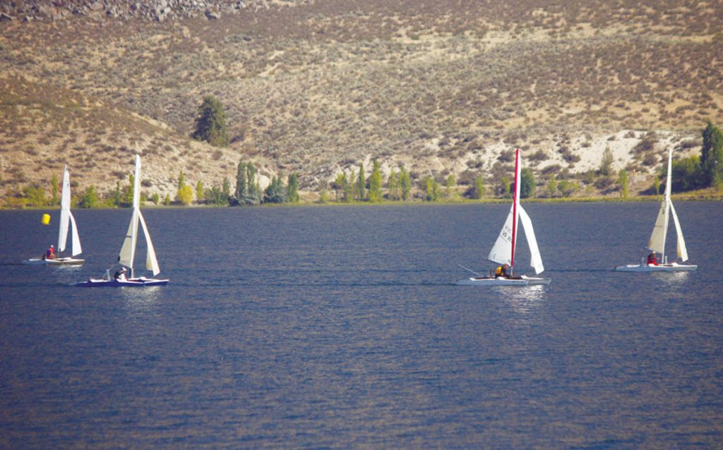 Osoyoos Lake again provided an outstanding venue for competitive sailors who participated in the annual Osoyoos Sailing Club Regatta this past weekend. Races took place over three days, starting Friday and wrapping up Sunday. (Keith Lacey photo)