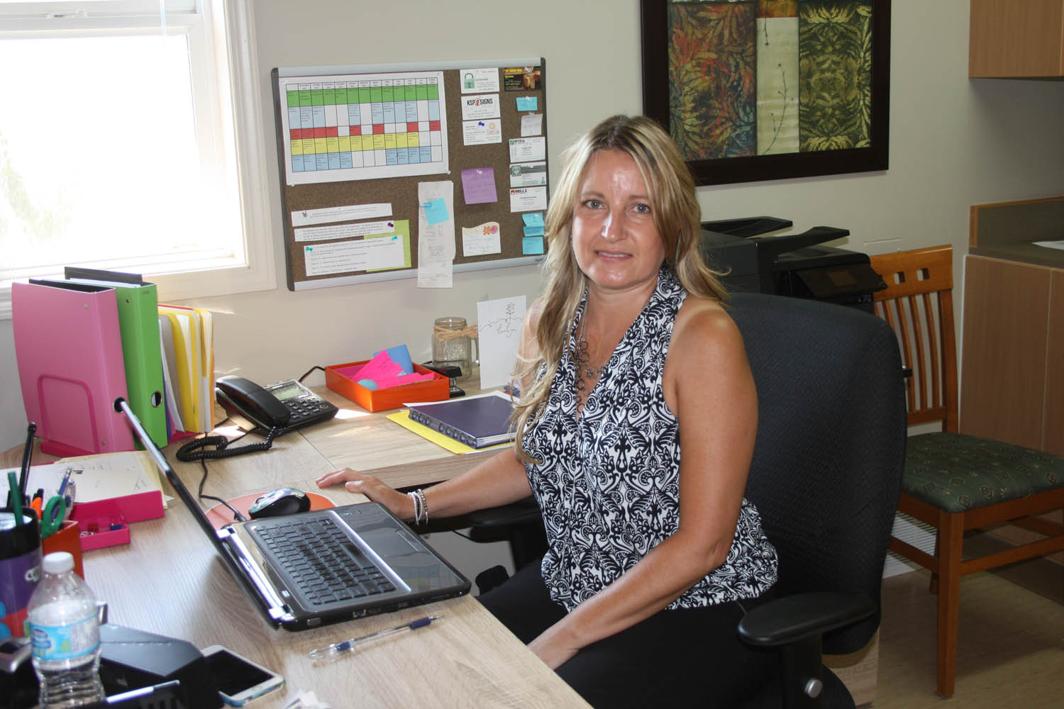 Tracy MacFadden is the new executive director at the Desert Valley Hospice Society. The organization, through its dedicated team of volunteers, provides quality programs and services to those facing end-of-life decisions and their loved ones. MacFadden works out of the society’s new office headquarters in Osoyoos. (Keith Lacey photo)