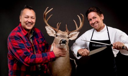 First Nations bush cook prepared moose meat this summer at Spirit Ridge resort in Osoyoos