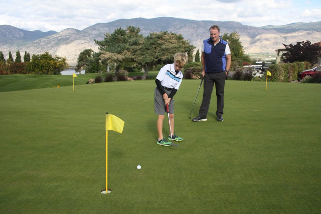 Wayne Hachey’s love for the game of golf is obviously shared by his son Timmy, 8, who had a summer to remember as he advanced to the regional finals in the U.S. Drive, Chip and Putt competition. Timmy says he will continue practising hard and will take another run at this competition two or three years down the road. (Keith Lacey photo)