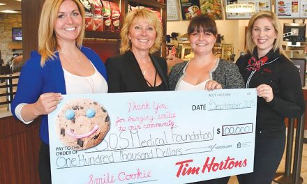 Owners of Tim Hortons in Osoyoos pledge financial support to PRH Medical Foundation