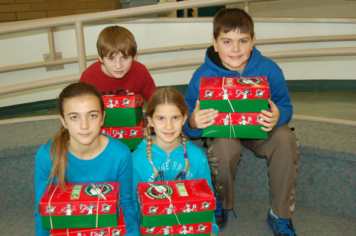 Christmas in a shoebox