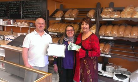 Silver Sage Winery wins Oliver Business Association award for best commercial lights display.