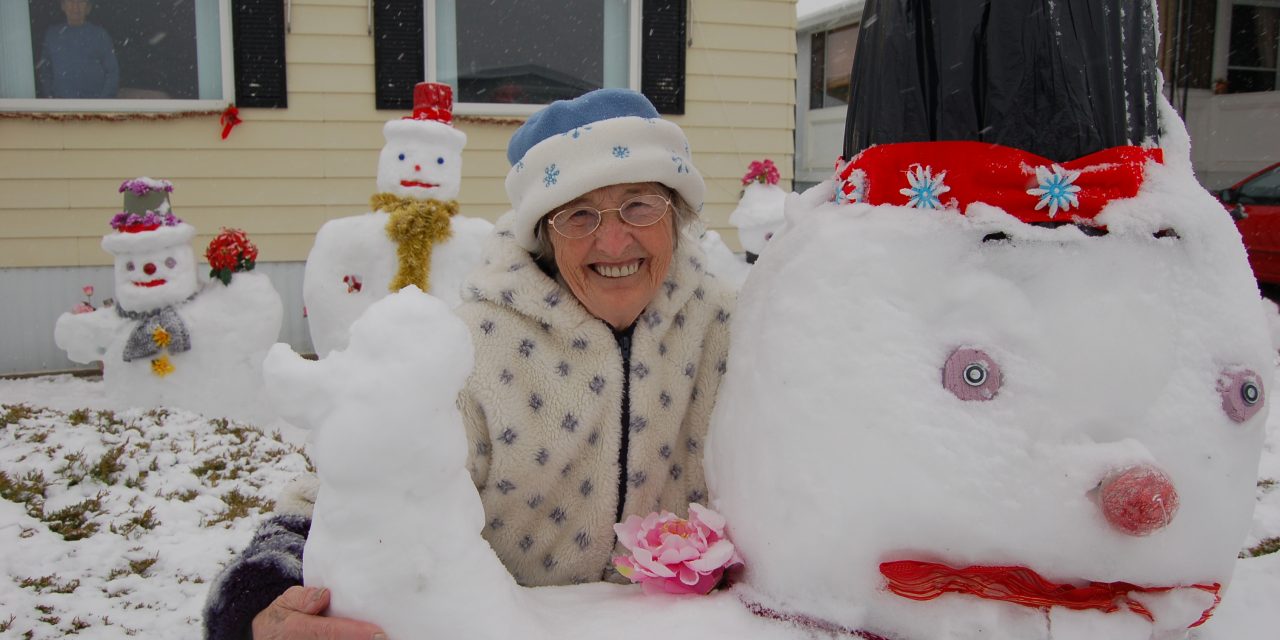 The snowman lady