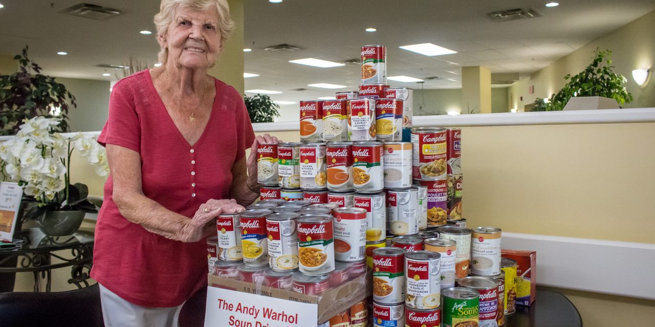 Soup can drive inspired by Andy Warhol