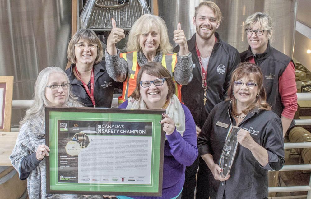 Tinhorn Creek winery lauded for safety program