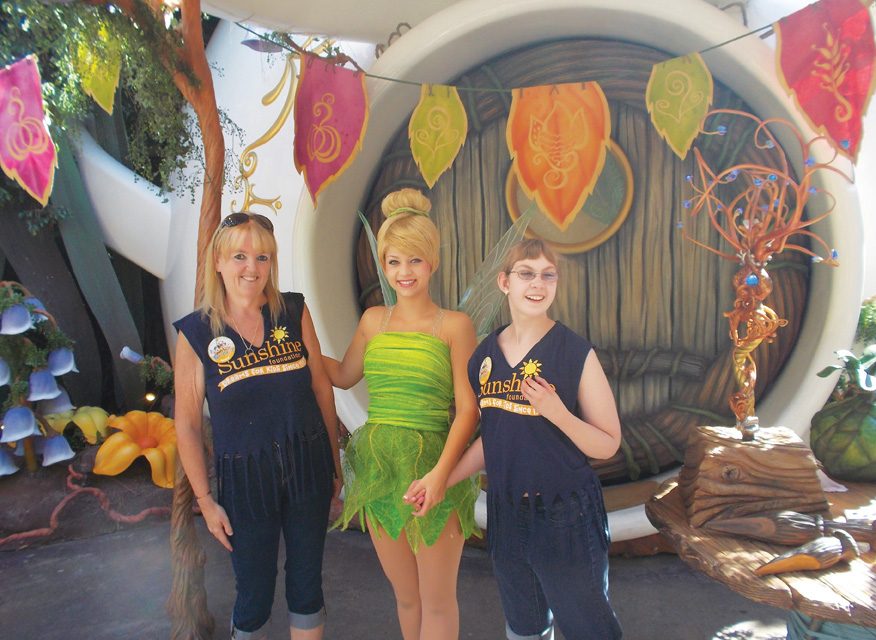 Sabrina fulfills her dream seeing Tinker Bell