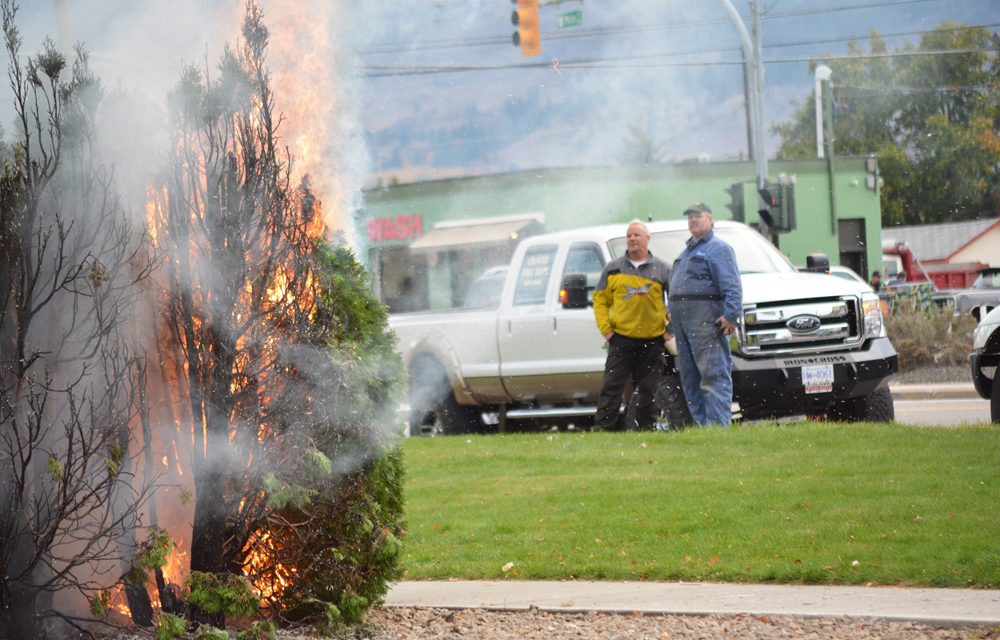 Man arrested after fire near A&W restaurant