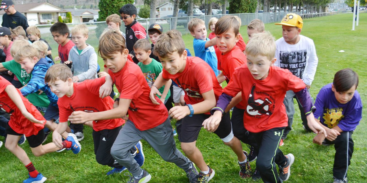 Osoyoos youngsters participate in district cross-country run at Tuc-el-Nuit Elementary