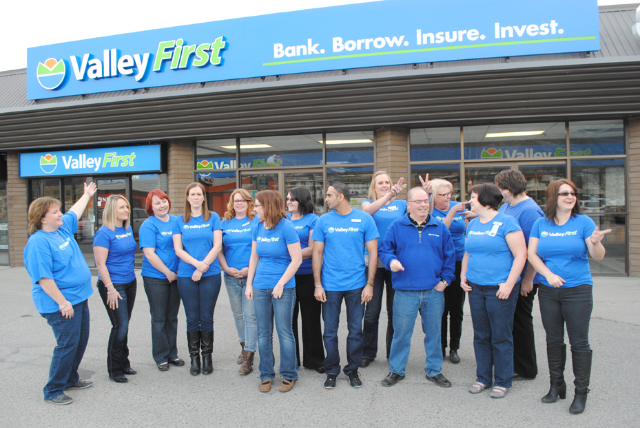 New signage above Valley First TimesChronicle.ca