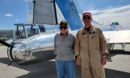 WW2 Veteran, 93, flies in American bomber