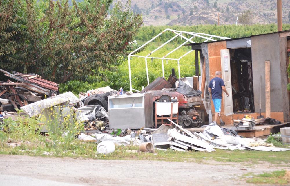 Workshop destroyed by fire