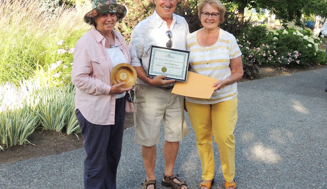 Midge, Jim Wyse win nature award