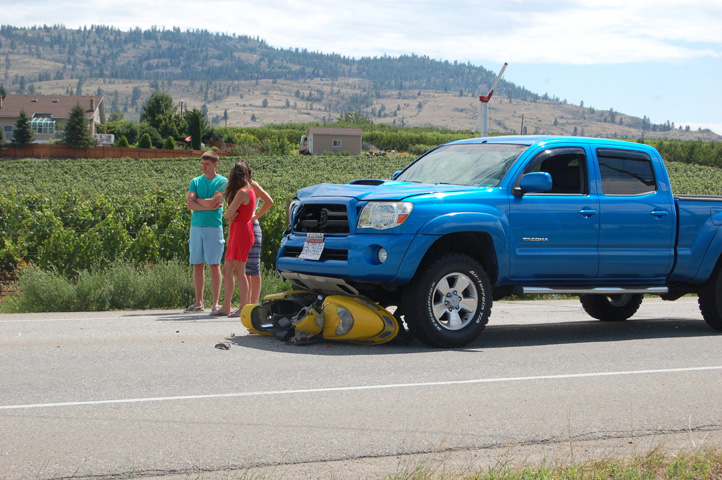 One man badly injured after accident on Highway 97