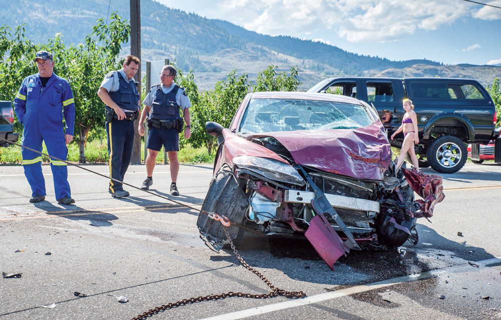 Oliver driver injured after collision on Highway 97 north of Osoyoos