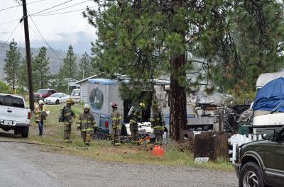 Fire guts RV, displaces two on OIB