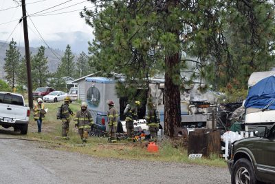 Fire guts RV, displaces two on OIB