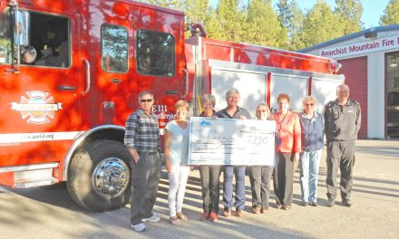 Anarchist Mountain Community donates to fire department