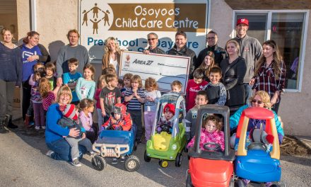 Area 27 and Spirit of the Game help make playground possible at Osoyoos Child Care Centre