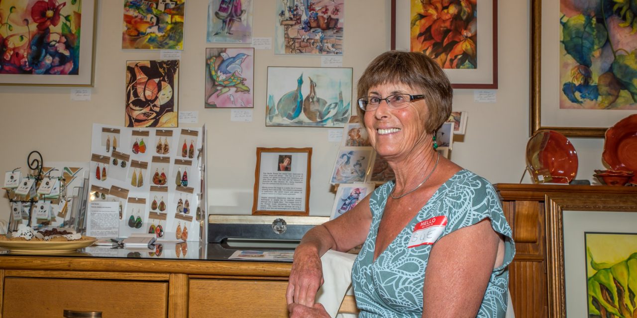 Legally blind artist draws from her heart and head