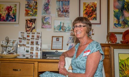 Legally blind artist draws from her heart and head
