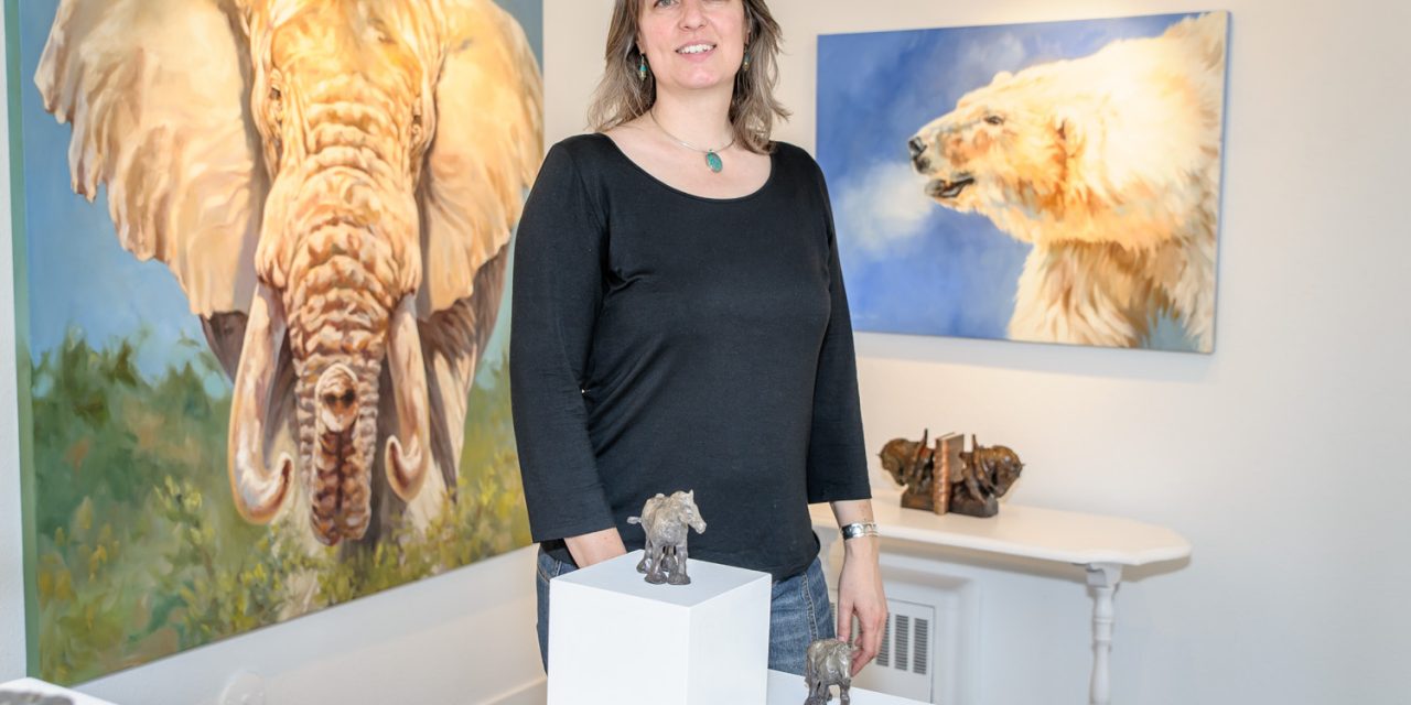 Artist Kindrie Grove is passionate about animals and teaching